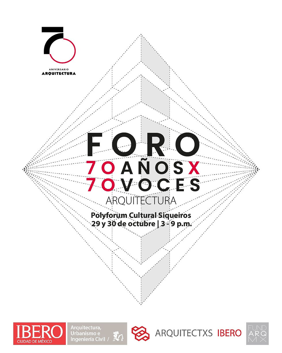 FORO DE ARQUITECTURA 70x70 (70 años x 70 voces)