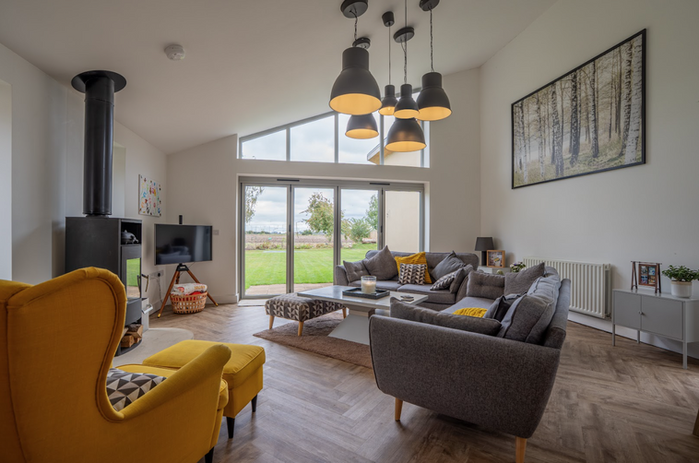 Internal shot of a living area created by an SE Addition extension in Norfolk