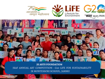 Annual Art Competition organized at JK Montessorie Senior Secondary School by JK ArtsFoundation