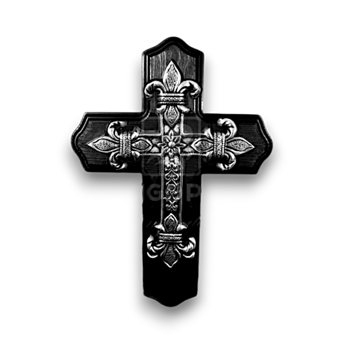 6161M Cruz Flor de Loto C/Madera