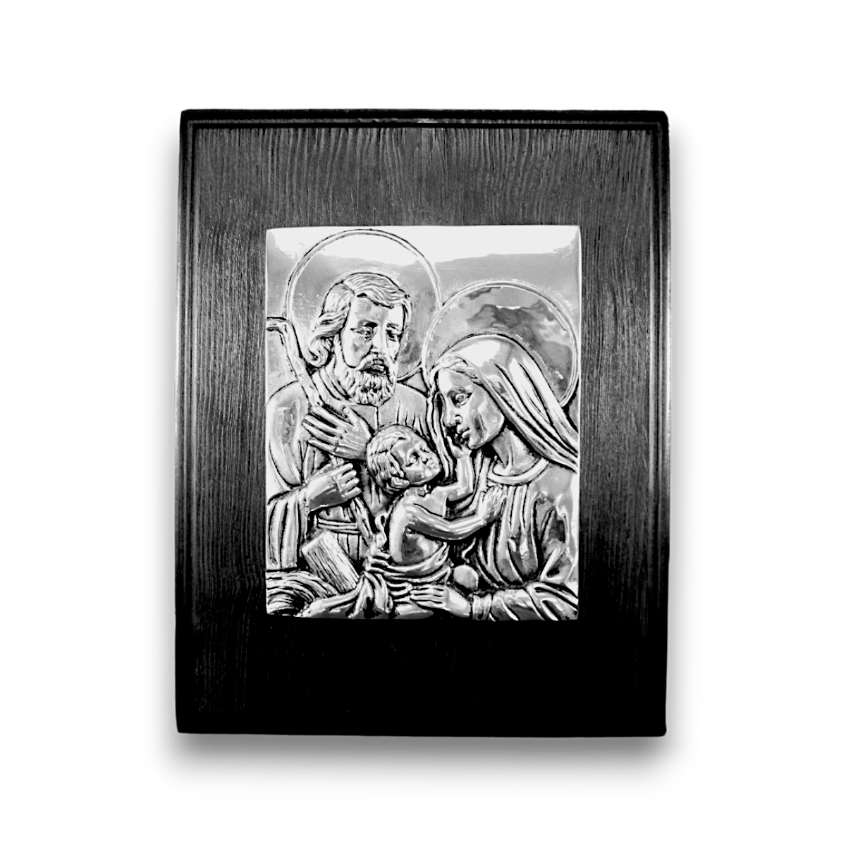 6034M Sagrada Familia Cuadrada Con Madera