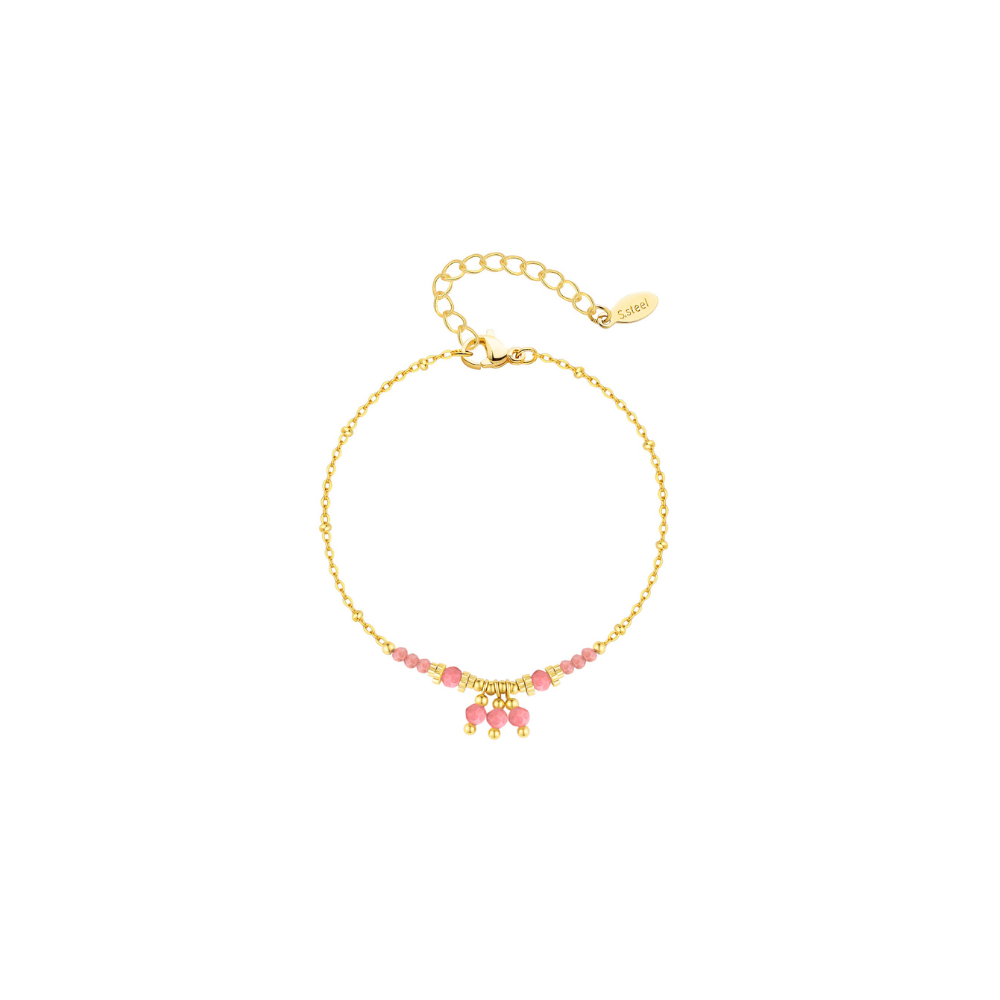 BRACELET QUART ROSE