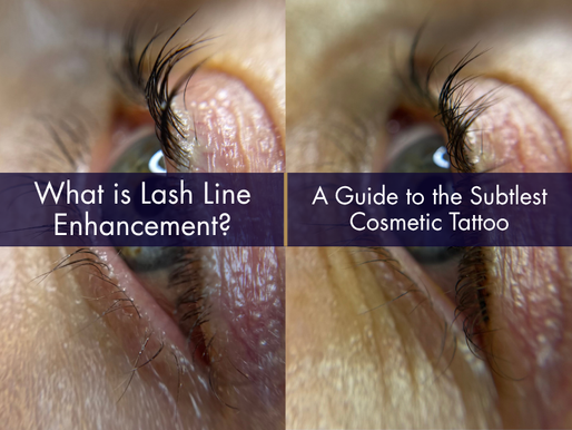What is Lash Line Enhancement - image showing before and after lash line enhancement