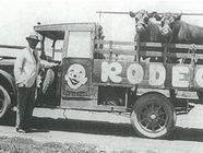 Thorpe McConville and his truck, c. 1943