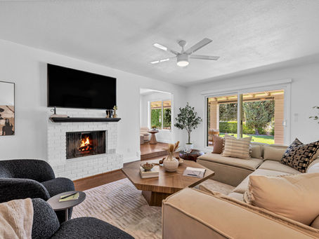 McCormick Ranch living room fully staged by Staging Scottsdale