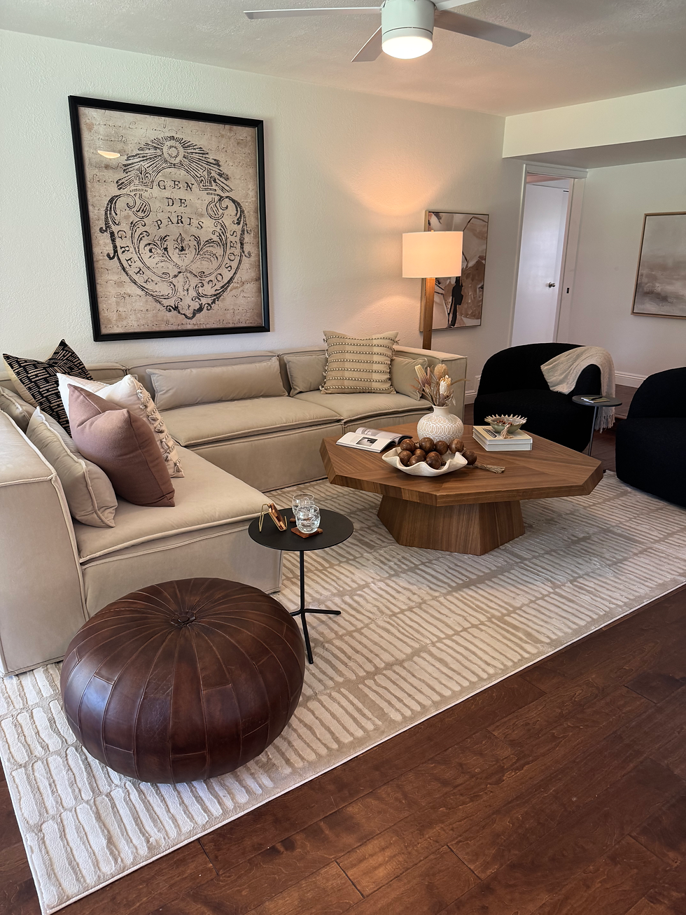 Artwork on display in McCormick Ranch staged home for sale