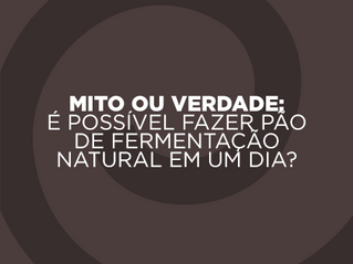 Mito ou Verdade: É possível fazer pão de fermentação natural em um dia?
