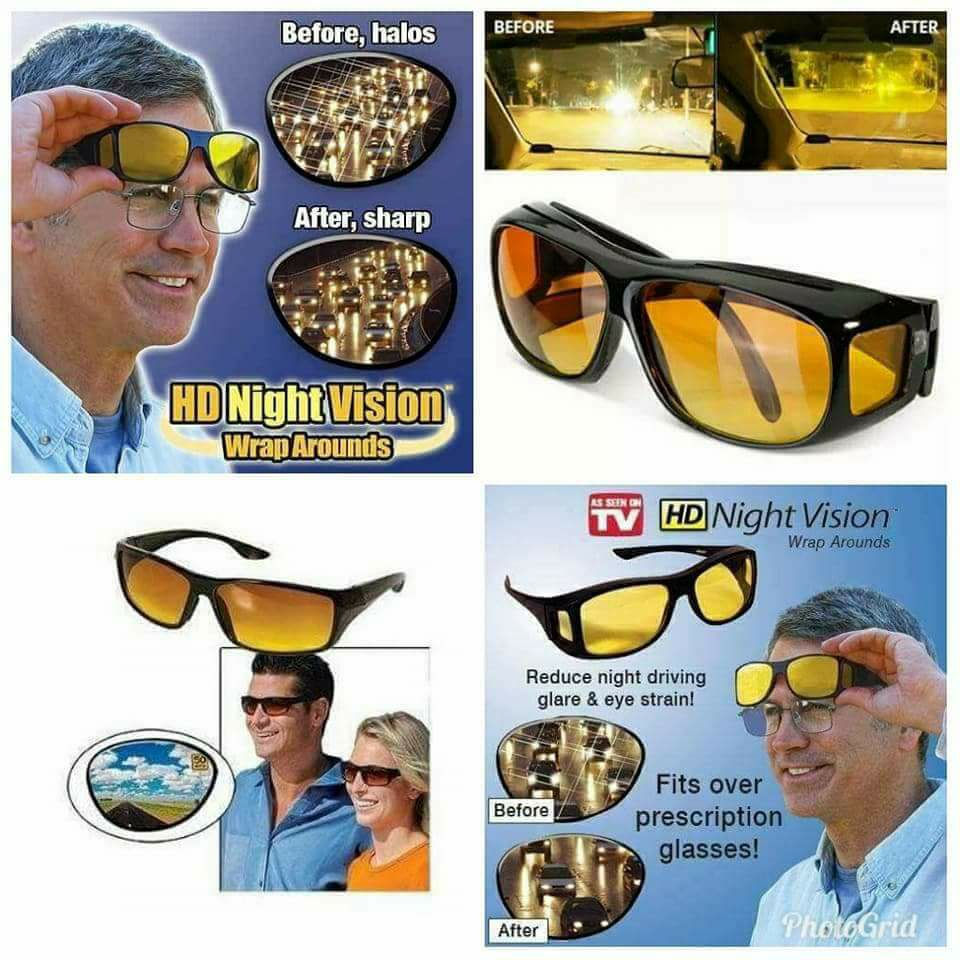 HD NIGHT VISION WRAP AROUNDS