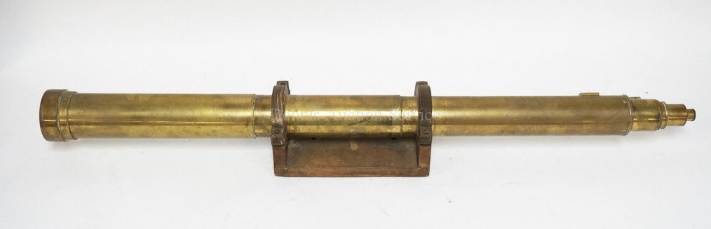 BRASS TELESCOPE 37 1/2 INCHES LONG.