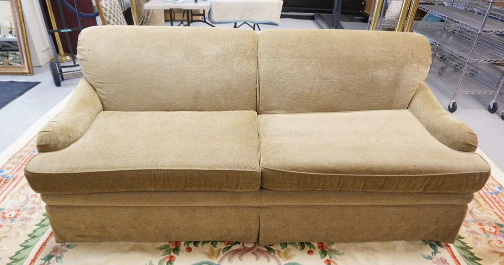 1208_SOFA BY *KRAVET FURNITURE*. HAND MADE IN AMERICA. 89 INCHES LONG.