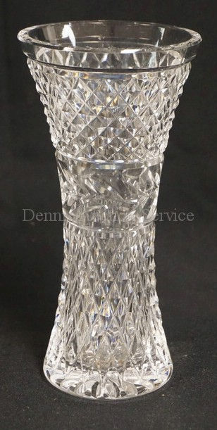 WATERFORD CRYSTAL VASE. 8 INCHES.