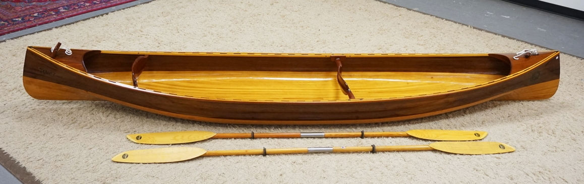 1002_LAUGHING LOON WEE TWO DOUBLE PADLE CANOE. 12 FT 6 INCHES LONG. CONSTRUCTED