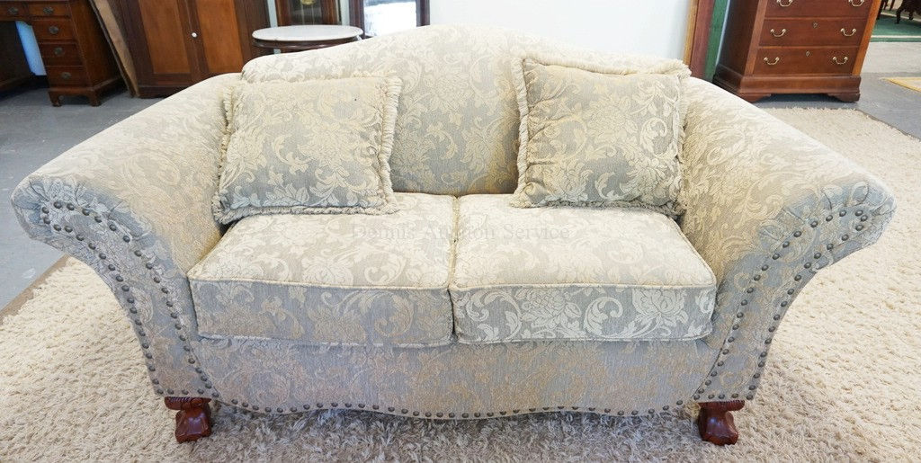 HILLCRAFT FURNITURE COMPANY SOFA. APPROX 74 INCHES LONG.