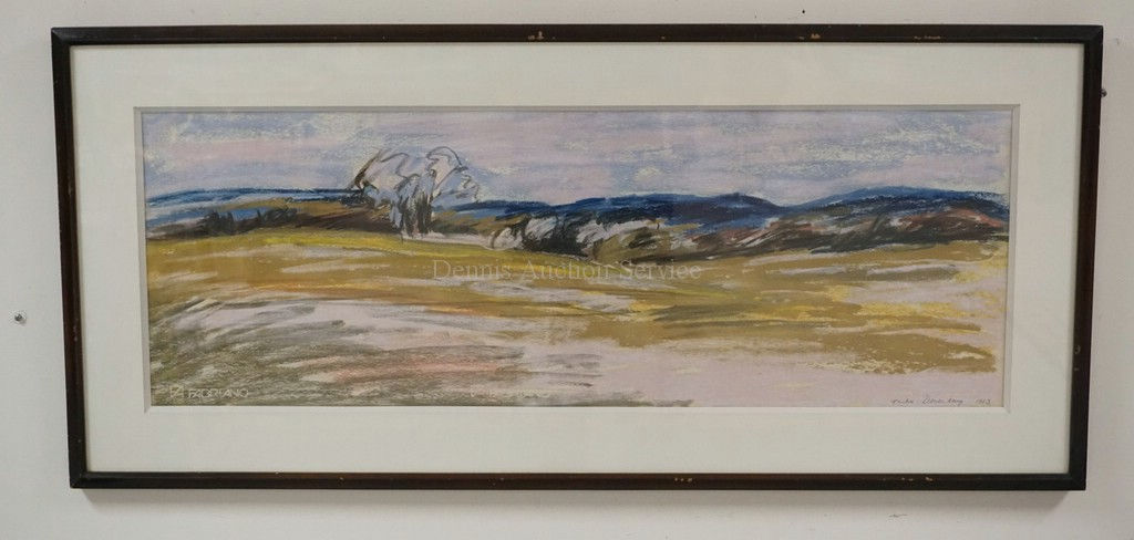 1202_TINKA DENENBERG PASTEL DRAWING ON PAPER. SIGNED AND DATED 1983 LOWER RIGHT.