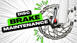 Disc Brake maintenance: what matters most hero - disc brake with written words to the left