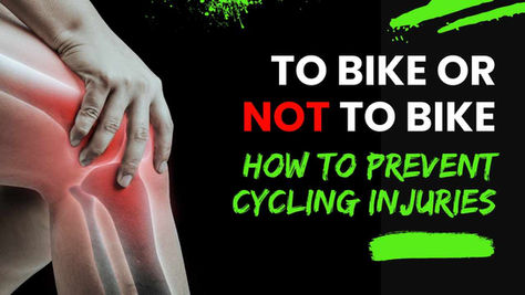 To Bike or Not to Bike: How to Prevent Cycling Injuries Hero Poster showing knee in pain
