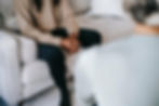 Person in a therapy session