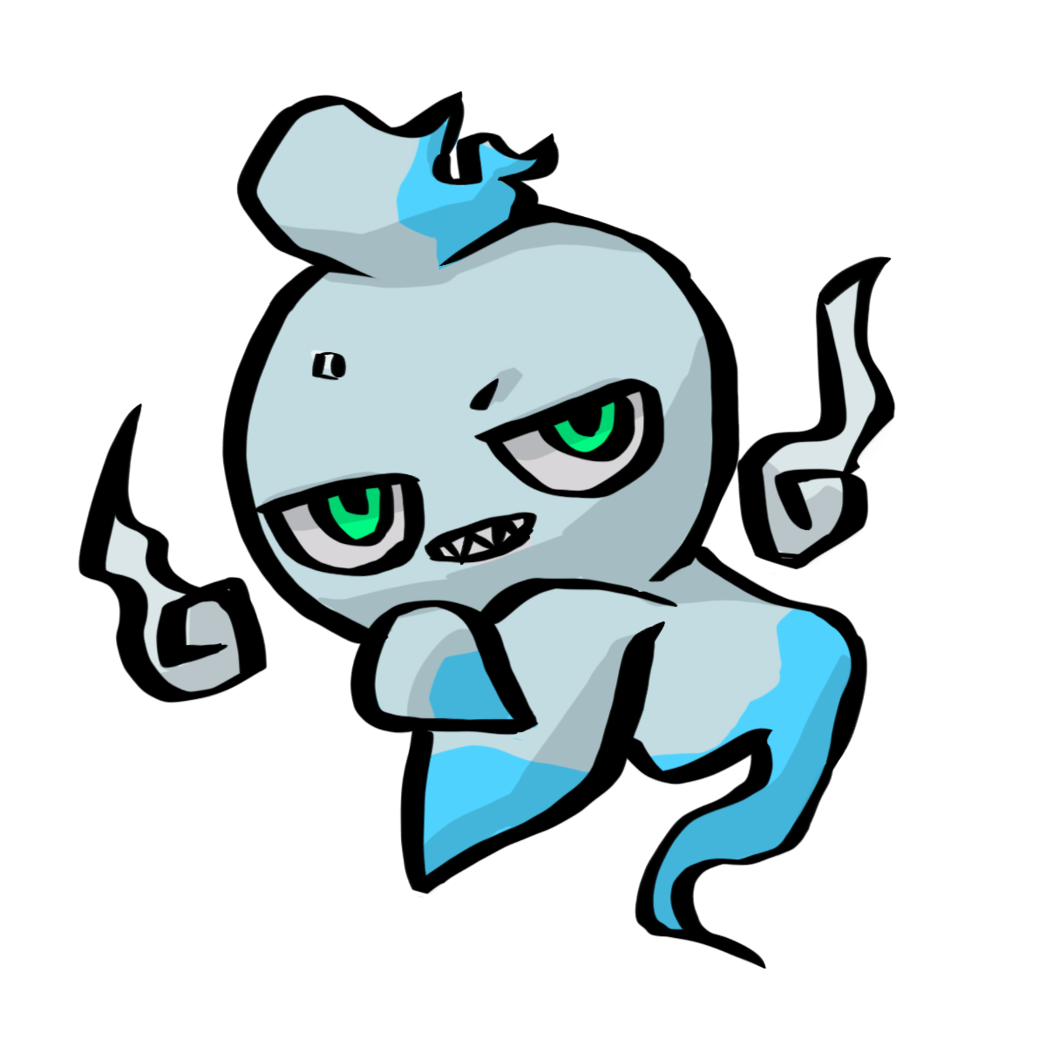にっこりするミタマのイラスト