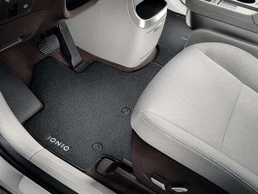 Textile floor mats, velour LHD, front row