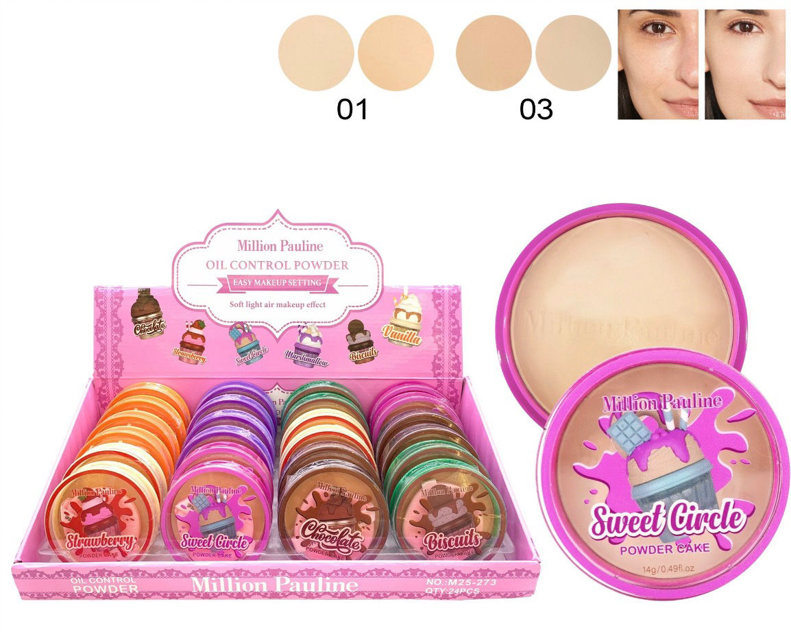 Polvo compacto con esponja helado 