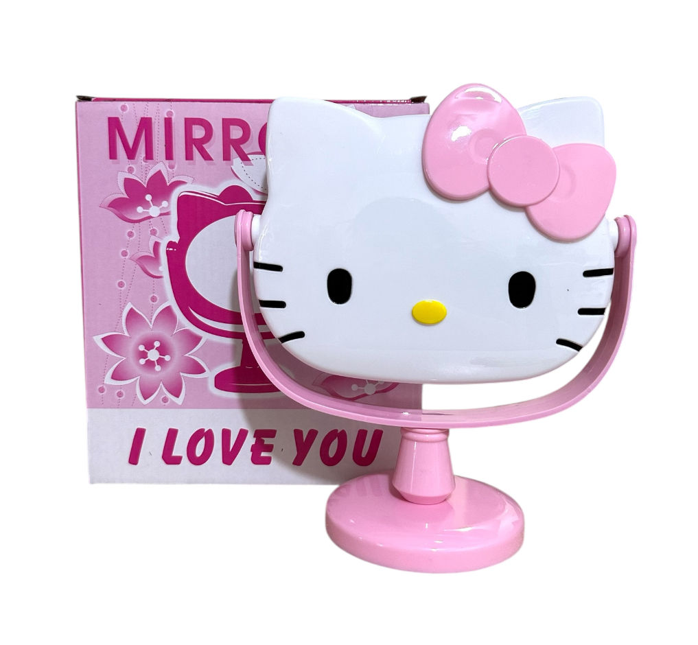Espejo pedestal hello kitty