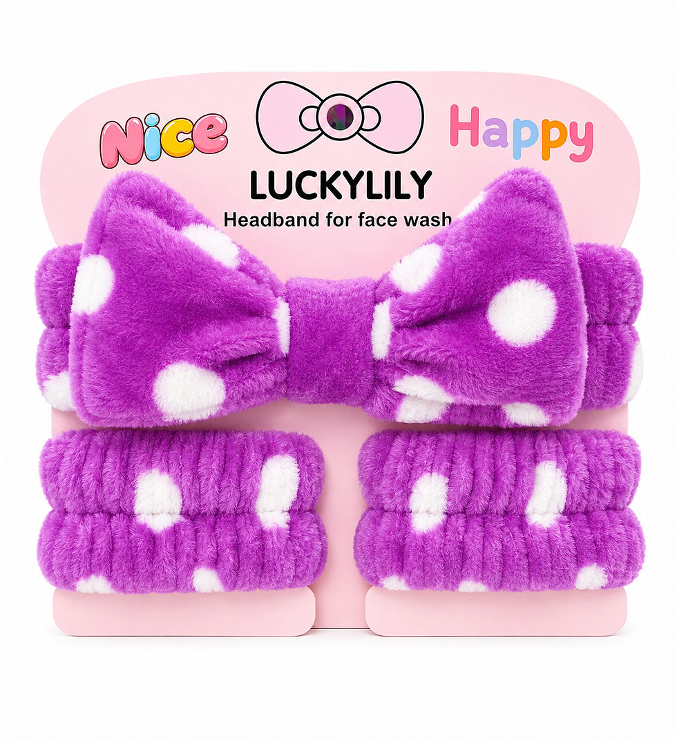 Miniatura: Set de skincare cintillo & muñequeras