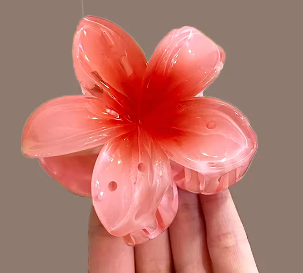 Miniatura: Pinche flor hawaiana grande