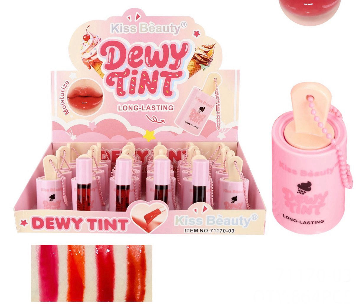 Tinta de labios llavero dewy