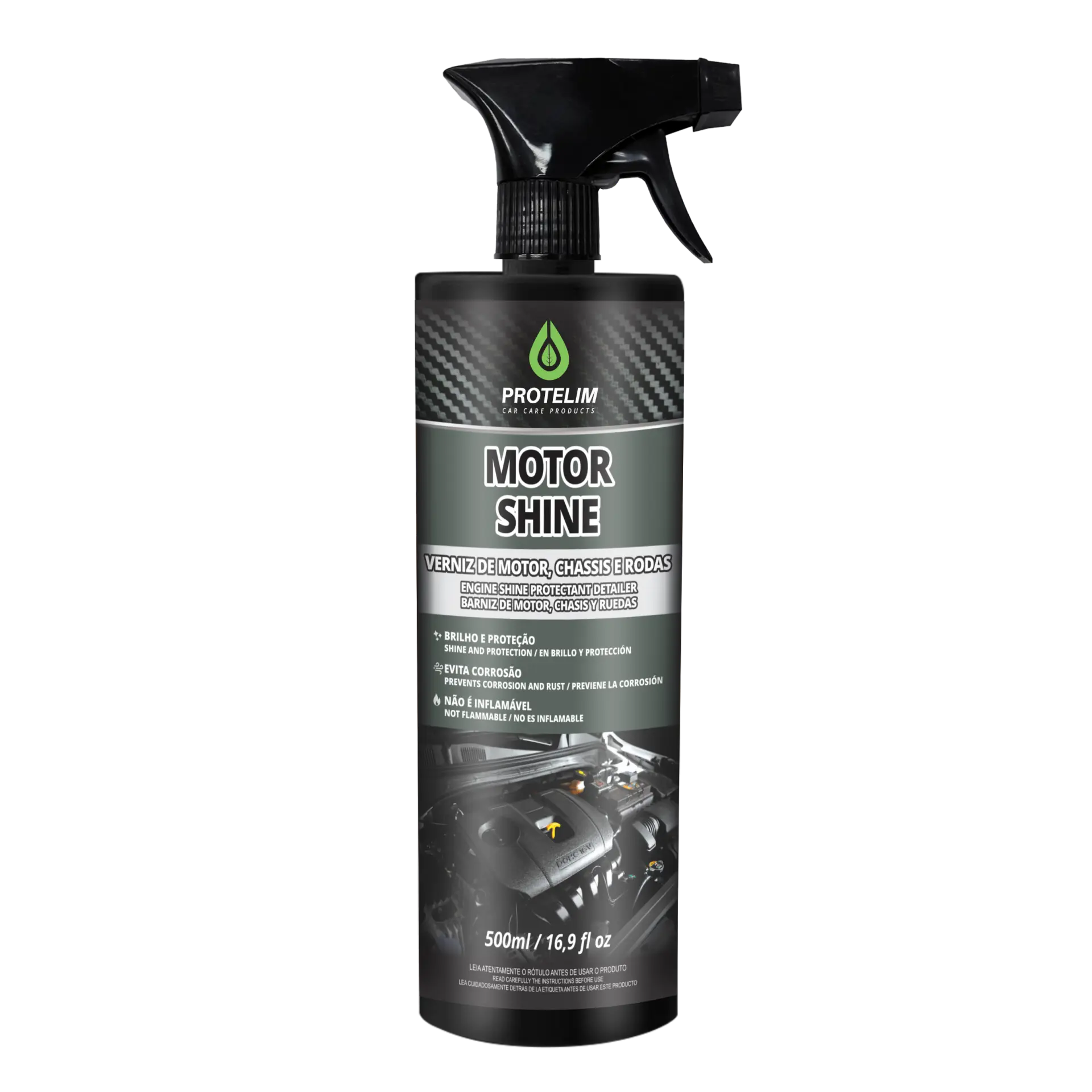 Protelim Motor Shine – Verniz Protetor De Motor, Chassis e Caixas De Roda