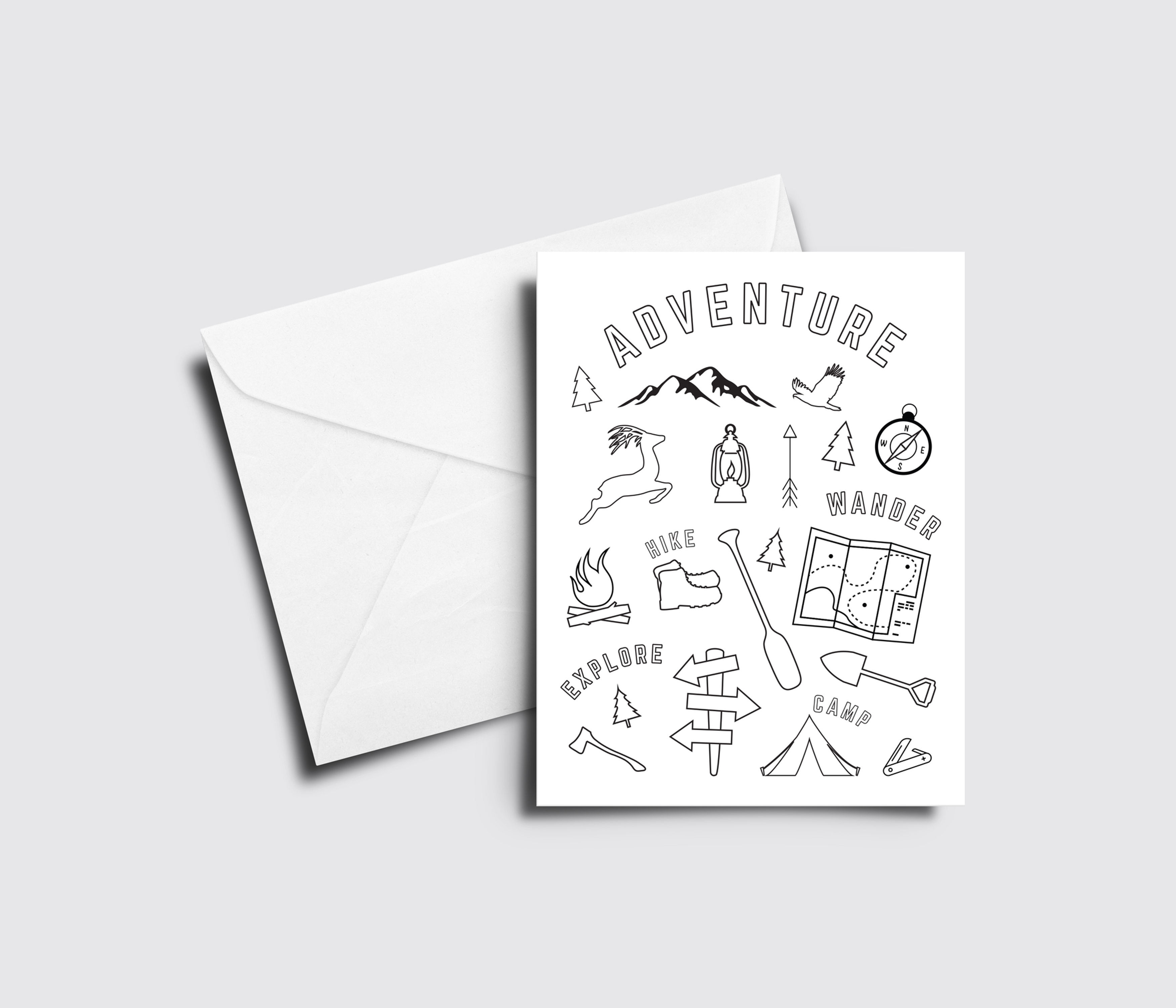 Adventure, Explore, Wander Card