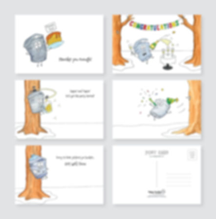 Greetings Postcard Pack - Sappy Bucket®
