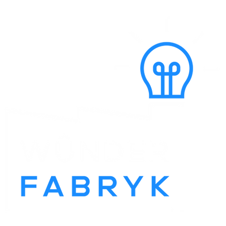 LOGO Wûnder Fabryk in white