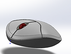 3d-CAD model of a computer mouse