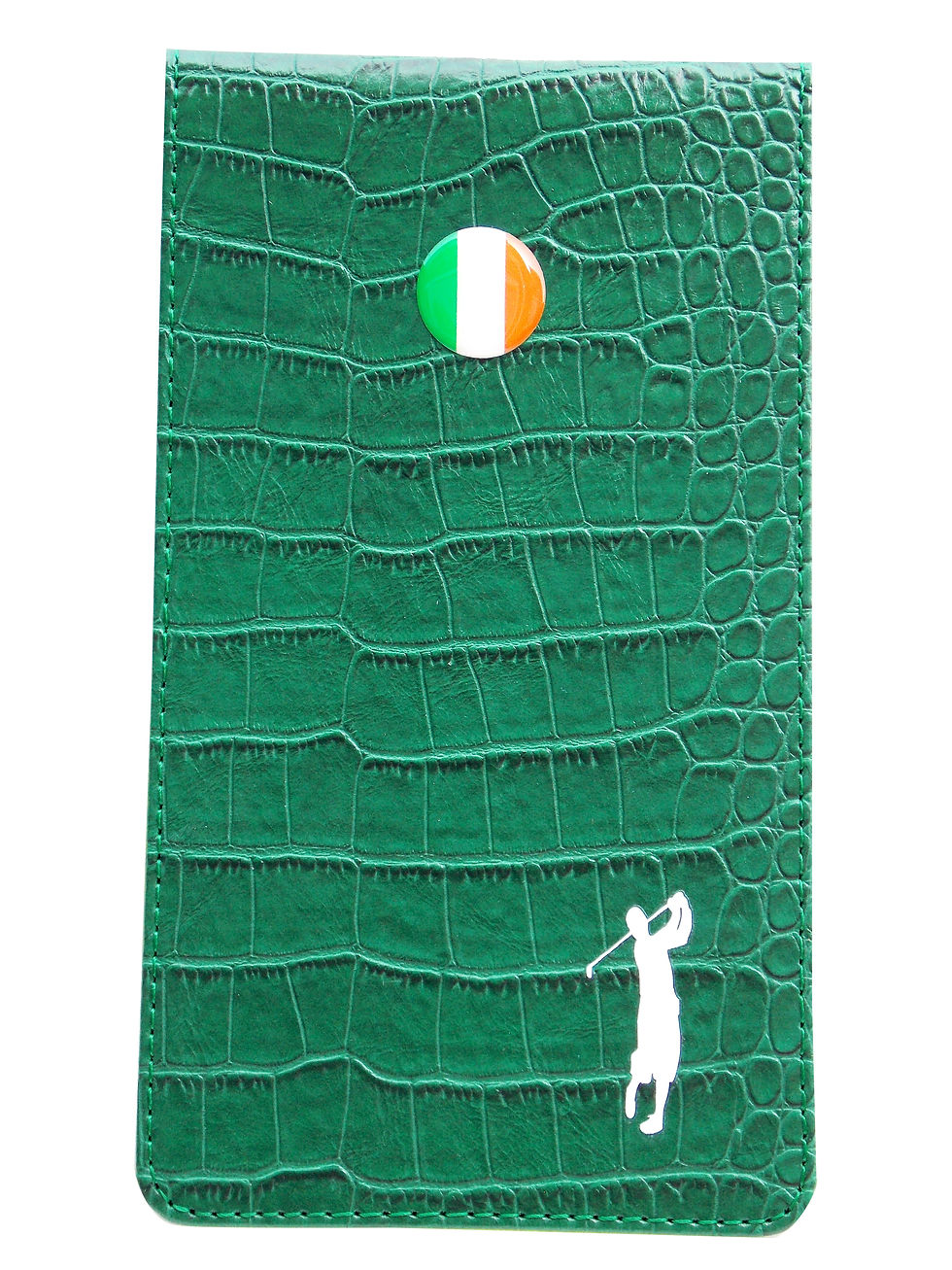 Thumbnail: Mens Patriotic Crocodile Leather Score Card Holder and Yardage Book Holder