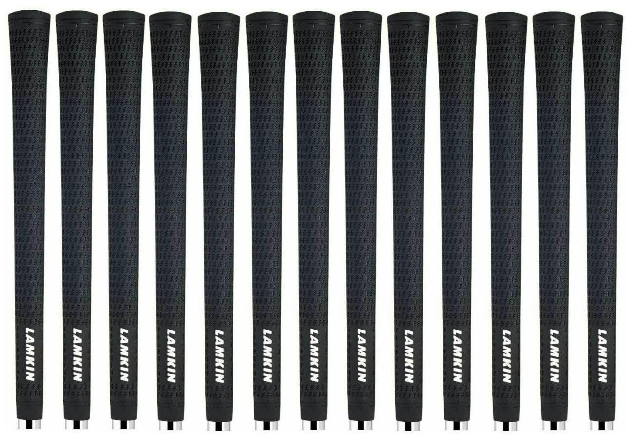 Lamkin X10 Standard Grips - Black - x 13 Grips (with free grip tape)