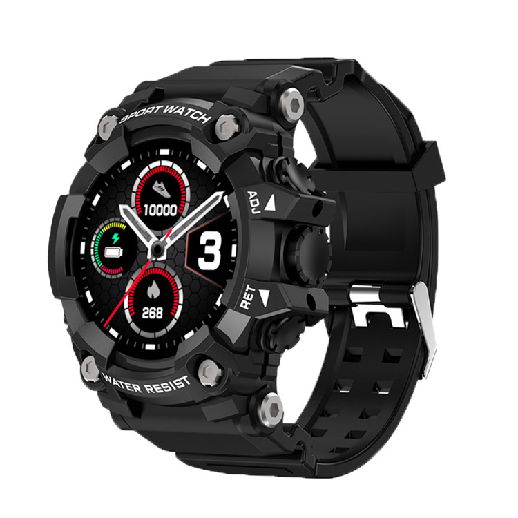 Thumbnail: T6 Outdoor Sports Smartwatch 1.3-Inch Full Circle IP68 Waterproof