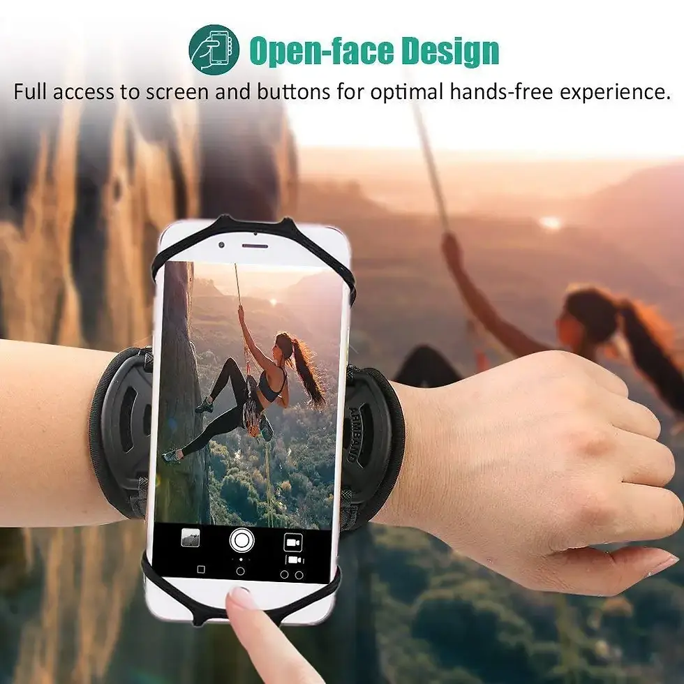 Thumbnail: Wristband Phone Holder for iPhone Running 4"-6.5" Inch Universal Sports Armband