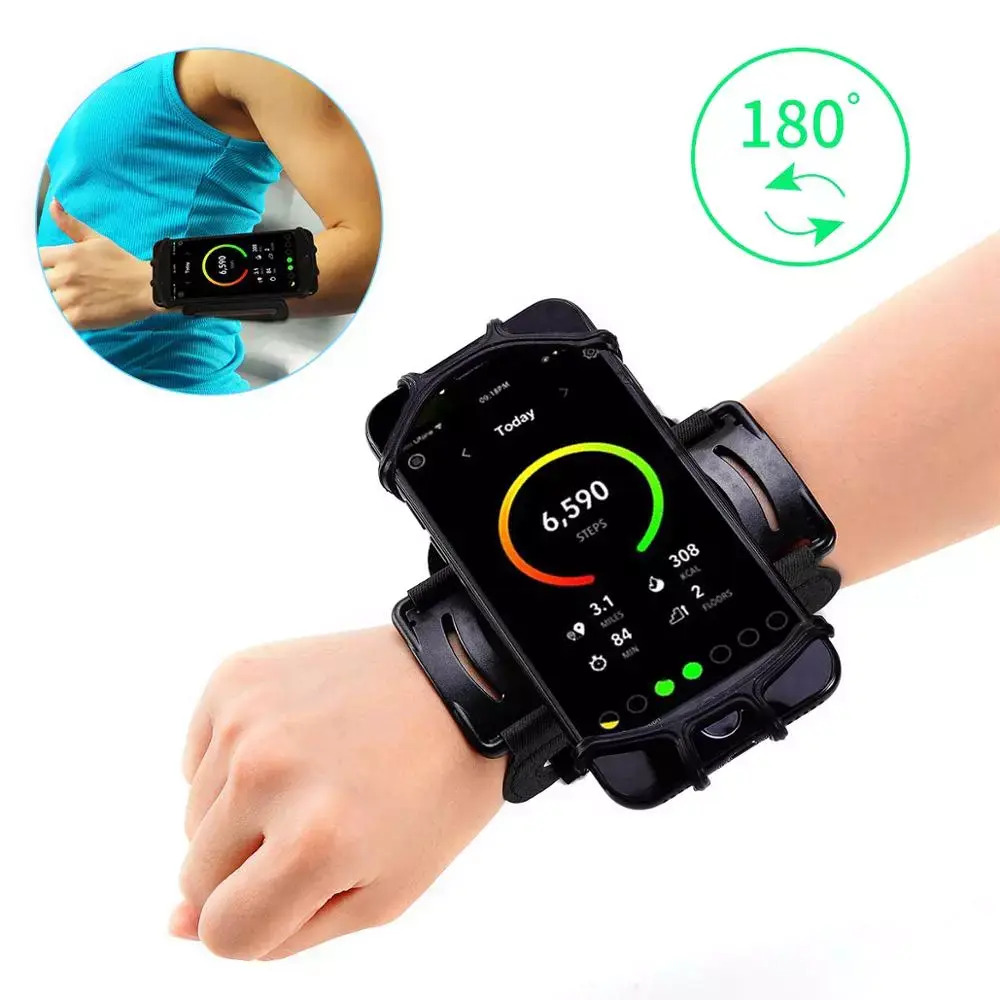 Wristband Phone Holder for iPhone Running 4"-6.5" Inch Universal Sports Armband