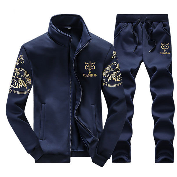 Thumbnail: Custom Sport Winter Suits Polyester Jogging Suits Men Black Tracksuit
