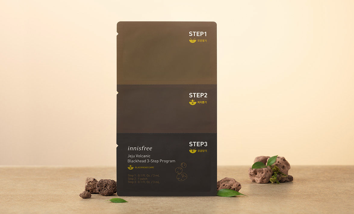 Innisfree - Jeju Volcanic Blackhead 3-Step Program