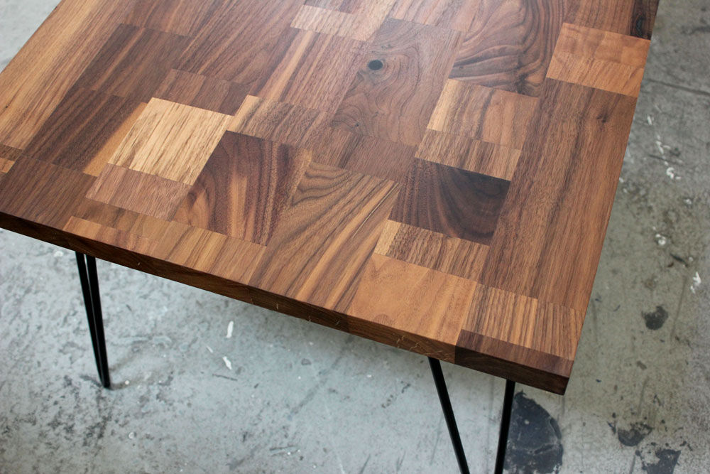 Cubism Black Walnut Table