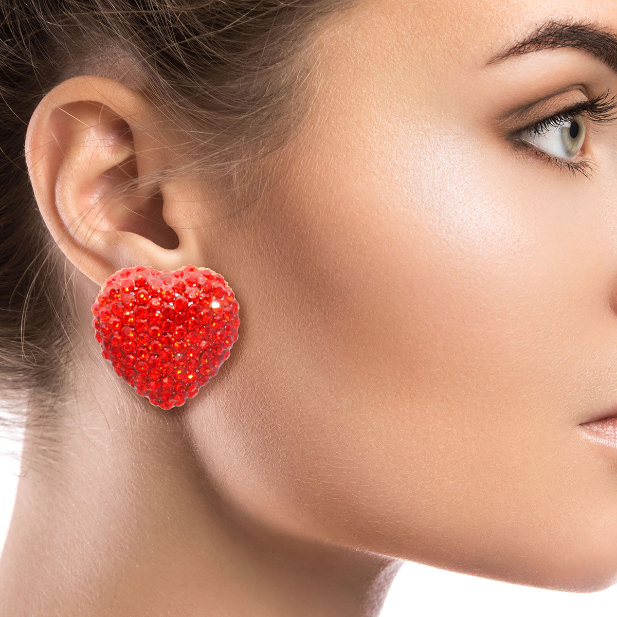 "Vee" Heart Earrings