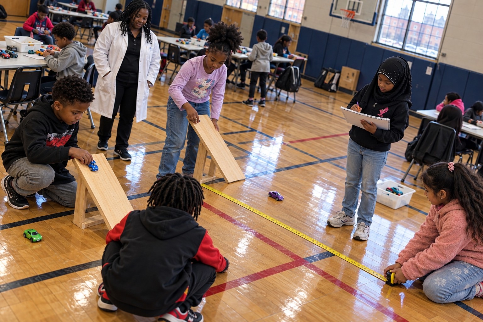 Measure, roll, and compare hands-on activity