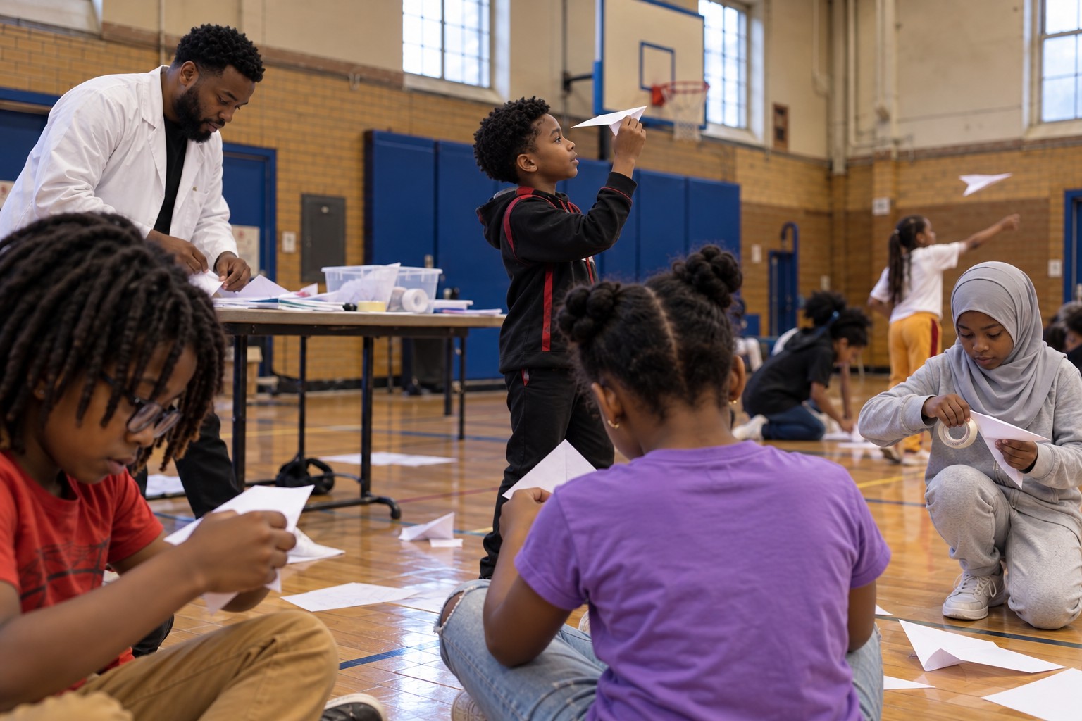 Paper flight lab hands-on activity