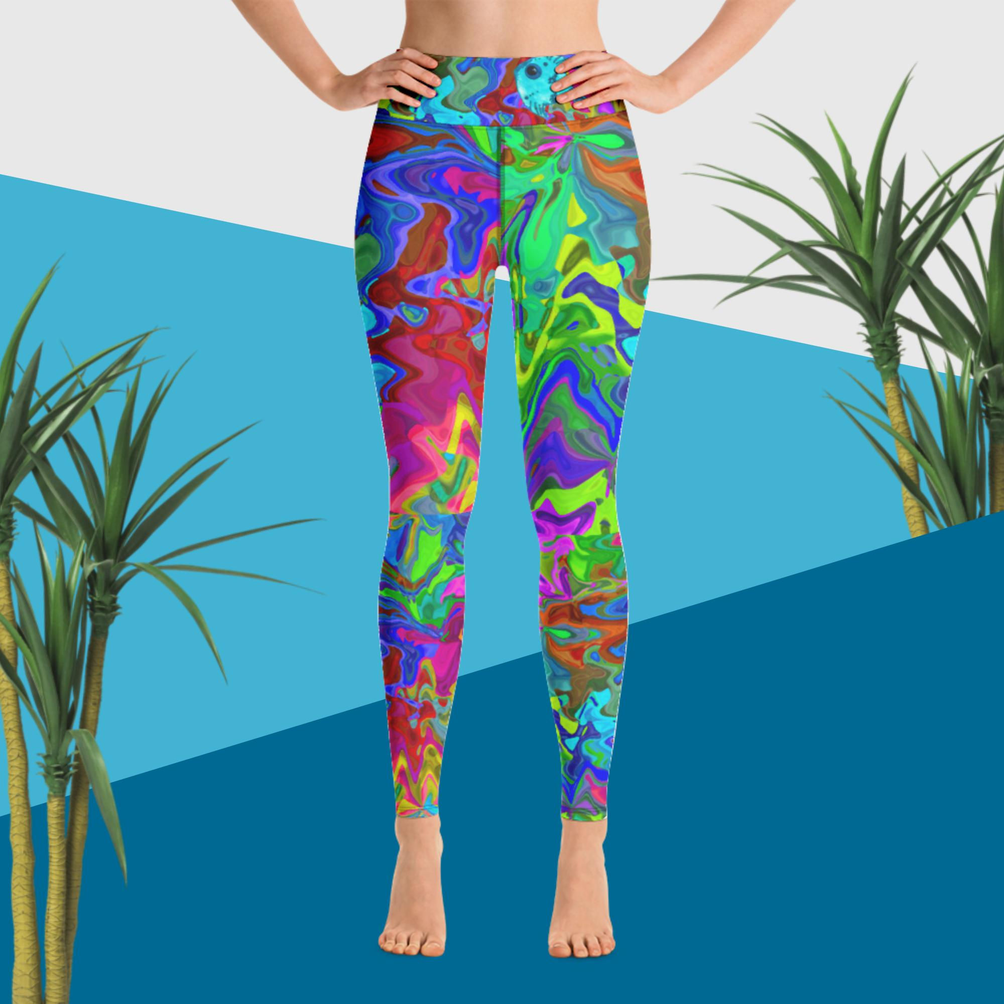 Ocean Wild Yoga Leggings