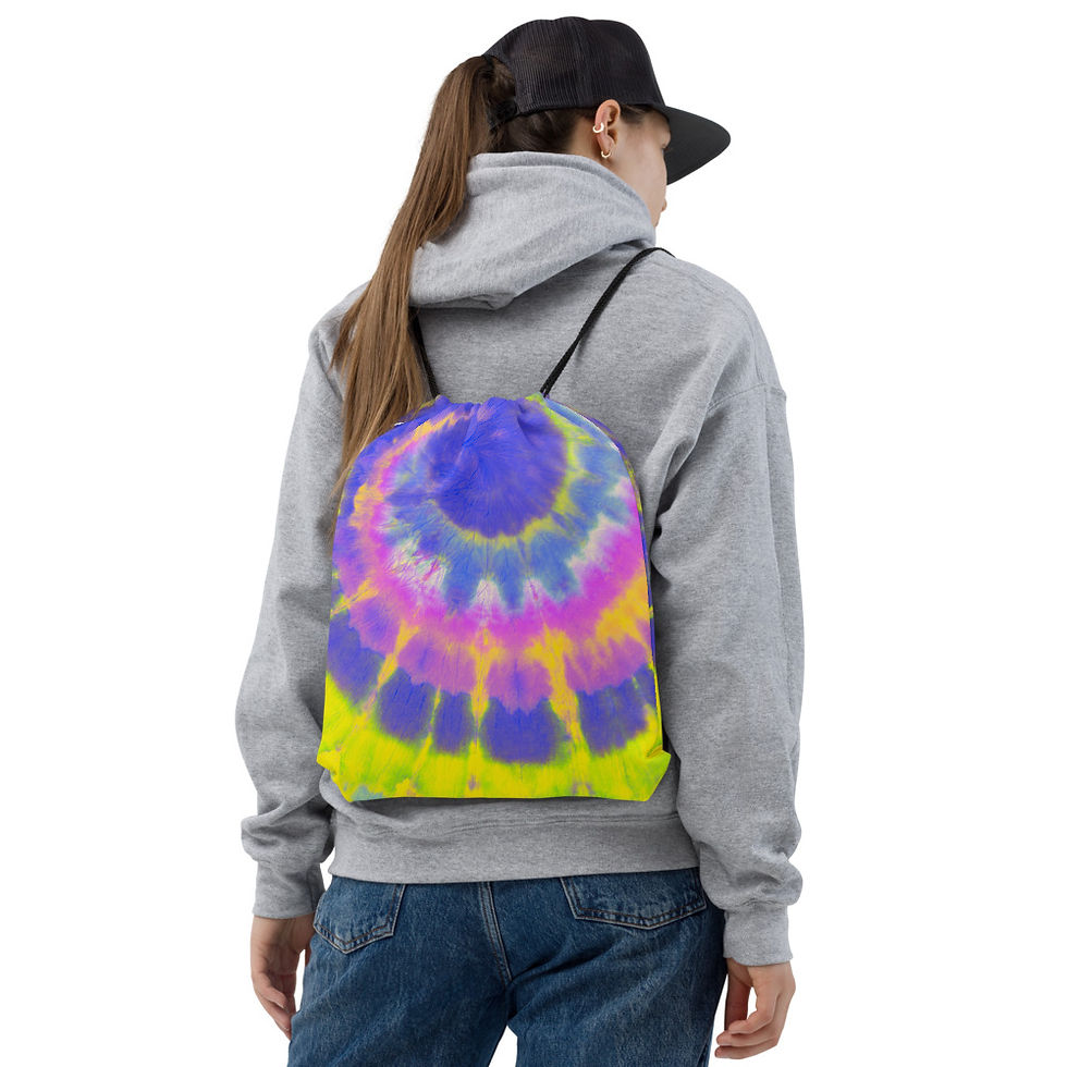 Retro Vibe Cool Drawstring bag