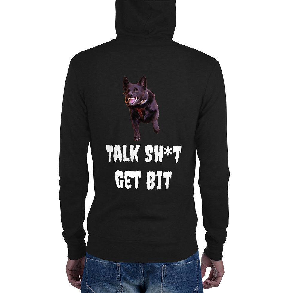 Thumbnail: Talk Sh*t Unisex zip hoodie