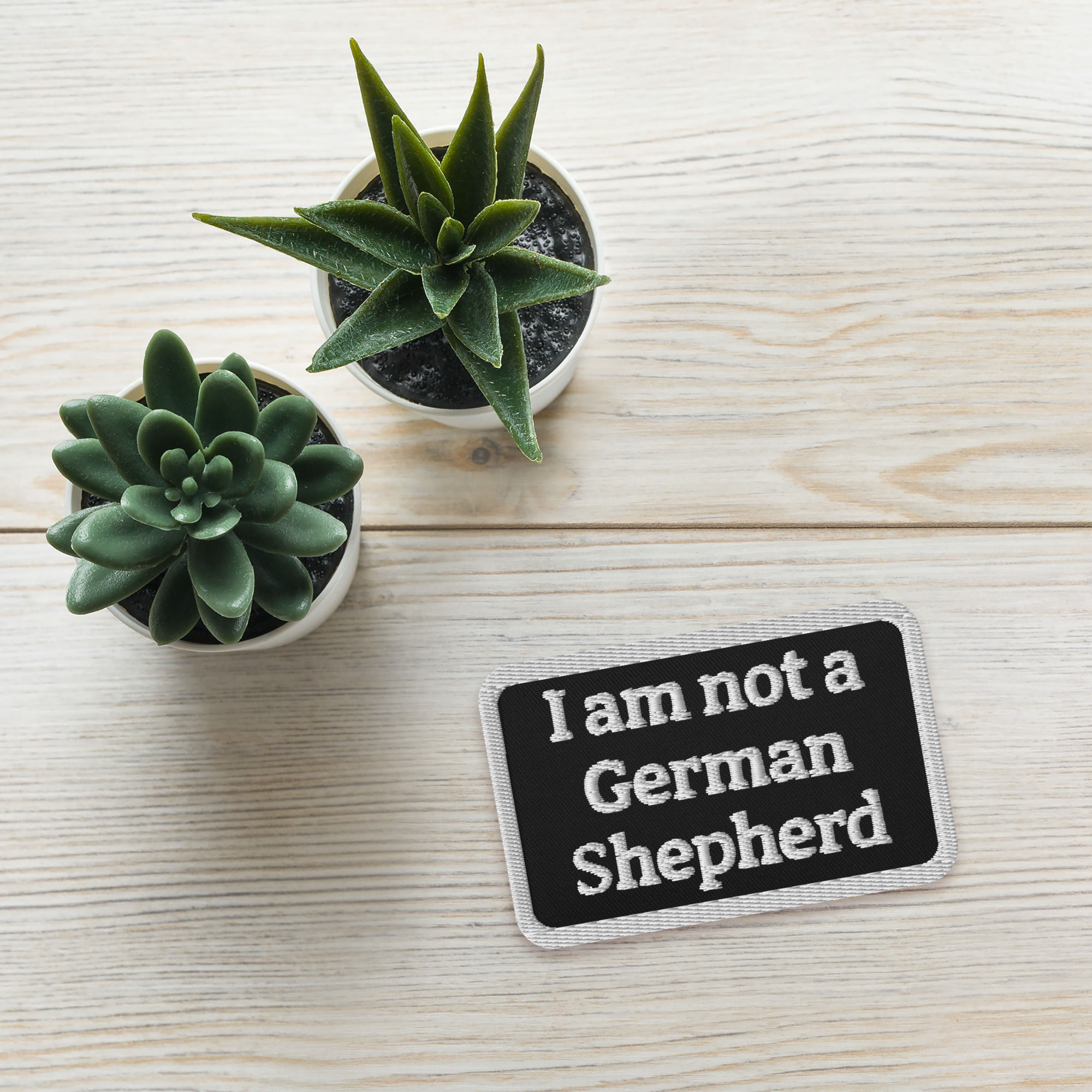 Not GSD Embroidered Patches - Rectangle 3.5″×2.25″
