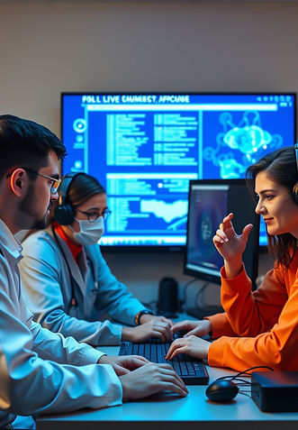 create an image of team that is helping
