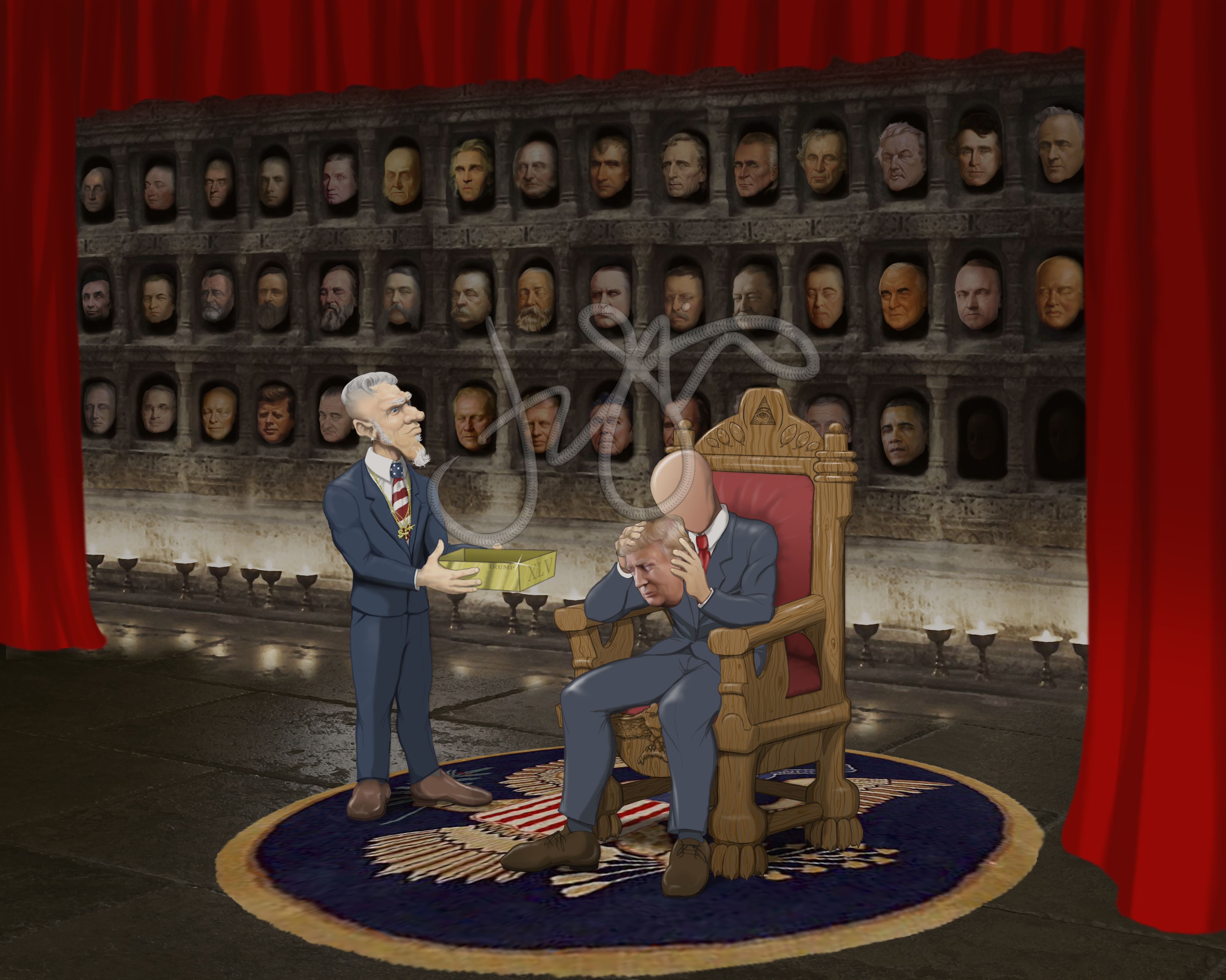 "POTUS" (The Many Faced god) 2017